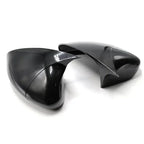 Mirror Cover Set Glossy Black for Fiat 500 / Grande Punto (2007–2010)