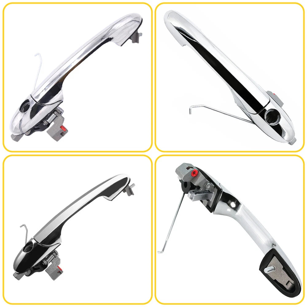 Chrome Door Handle Set for Fiat 500 (2012â2023)