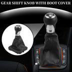 6 Speed Gear Shift Knob with Dust Cover for Audi A6 C6 4F (2004–2008)
