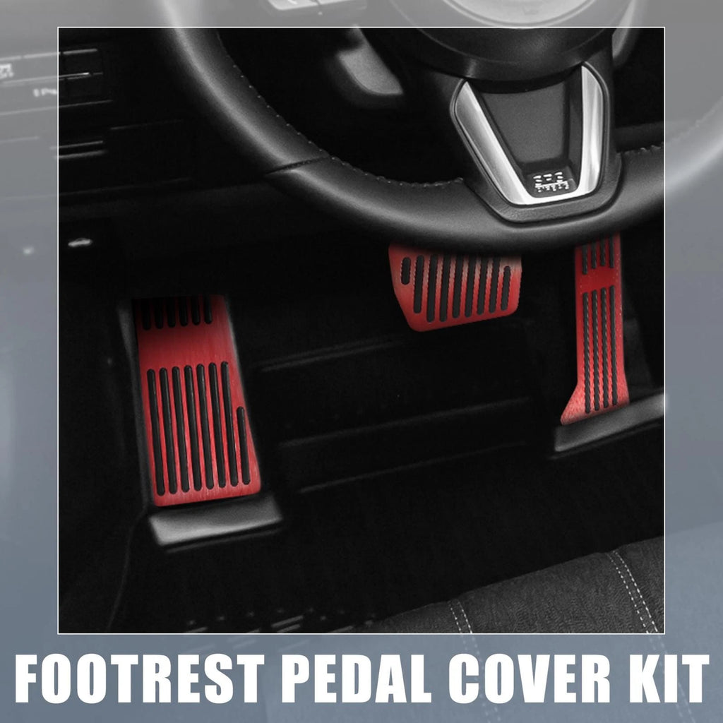 3 Pcs Brake Gas Accelerator Rest Pedal Kit for Mazda 2 3 6 