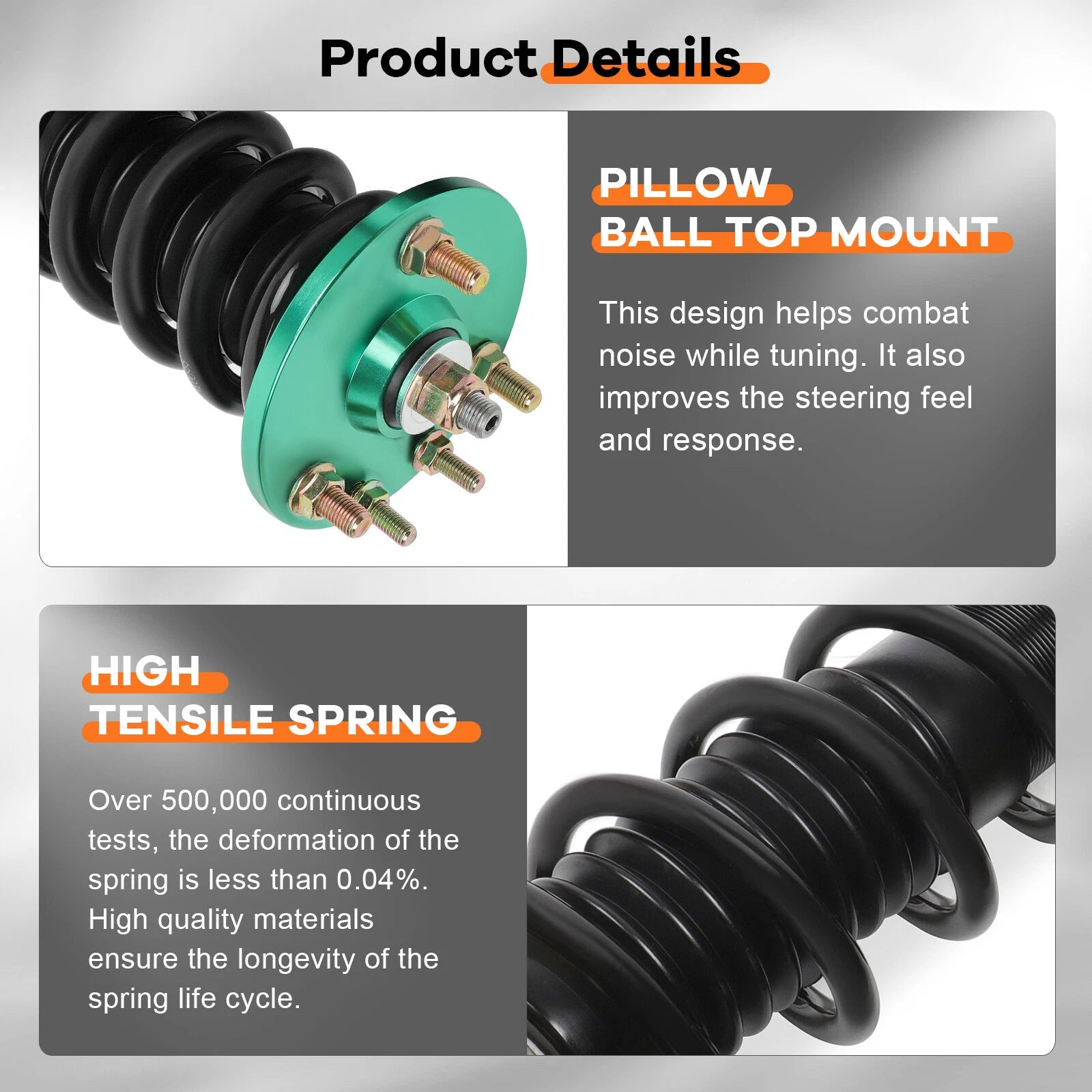 Coilovers for Honda Accord (2003-2007) Adjustable Height