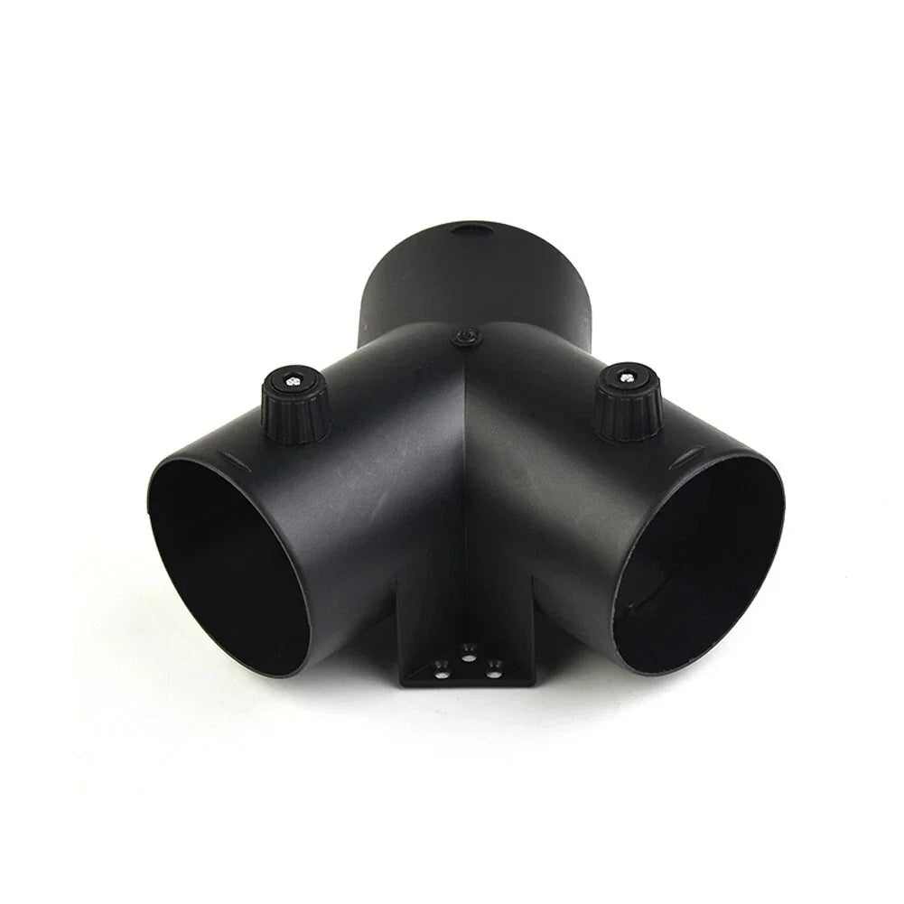 3in Y Branch Duct Splitter with Regulator Flap Valve for Heater