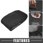 Center Console Armrest Cover for Toyota Highlander (2008–2013) Faux Leather Black