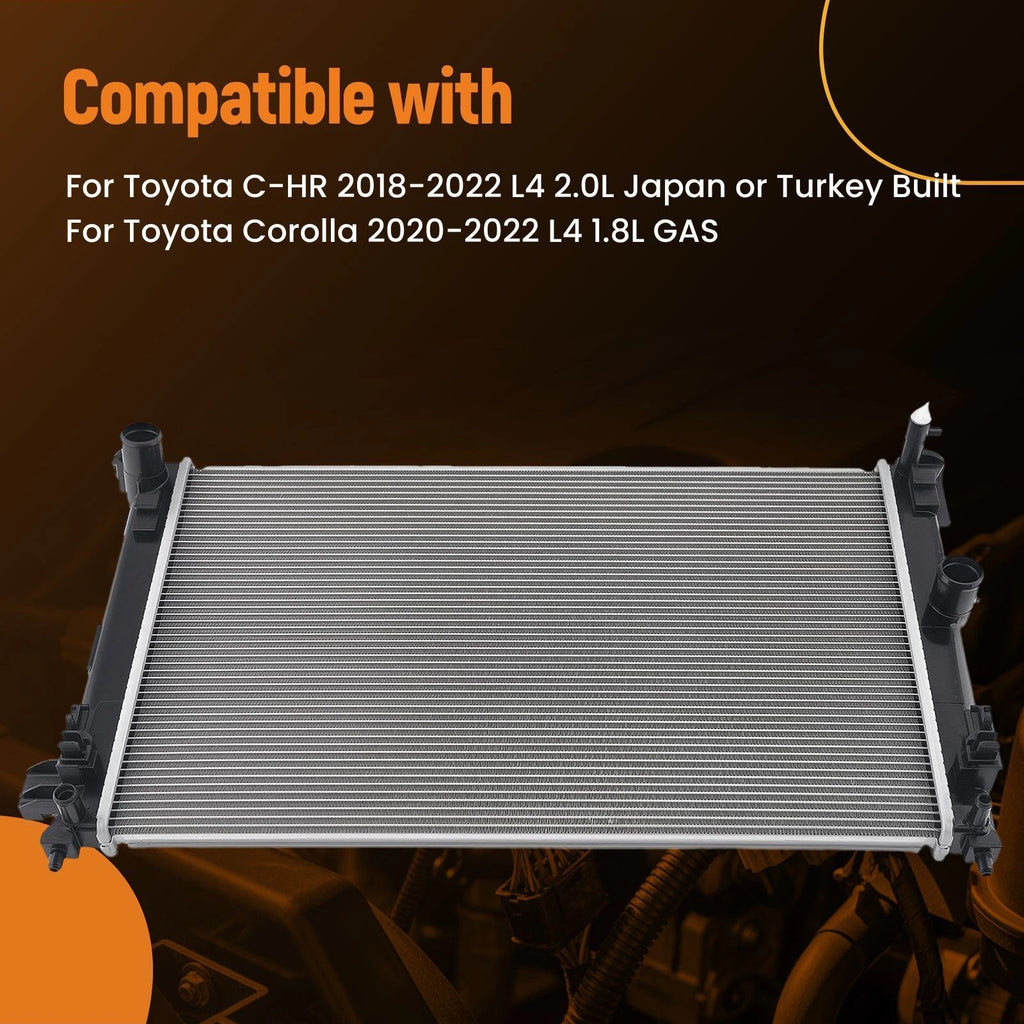 Cooling Radiator for Toyota C-HR (2018–2022) DPI13825 Direct Replacement