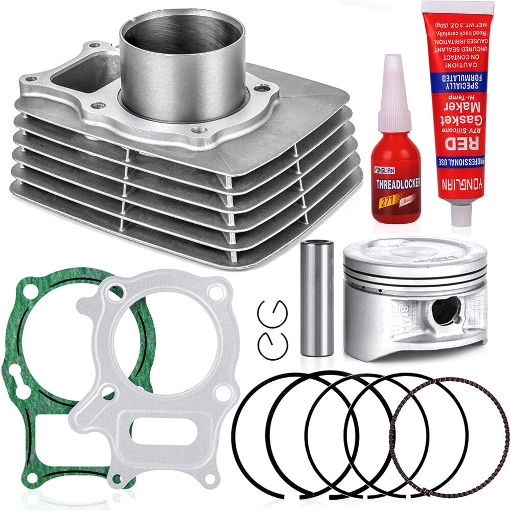 Top End Cylinder Piston Gasket Kit for Honda Recon 250 TRX250 (2002–2004)