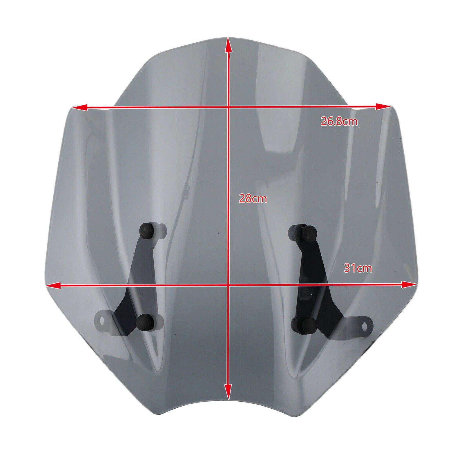 ABS Windshield for Trident 660 (2021) Gray T9