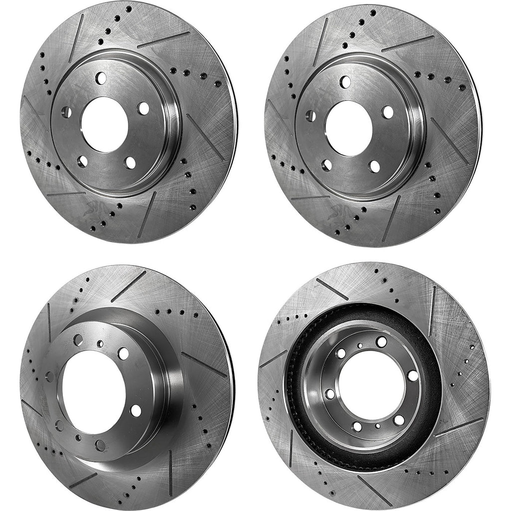 Brake Disc Set for Jeep Grand Cherokee (2011–2020) Drilled & Slotted 330mm