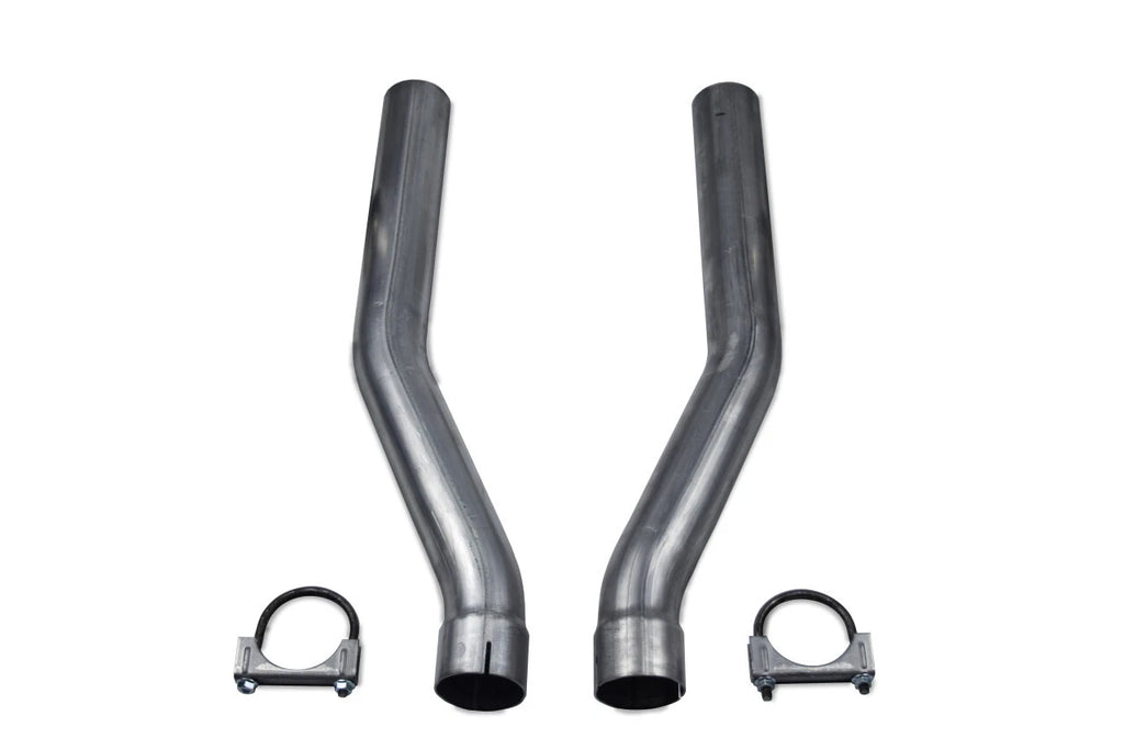2X 2.5" Stainless Through Bumper Adapters for Dodge