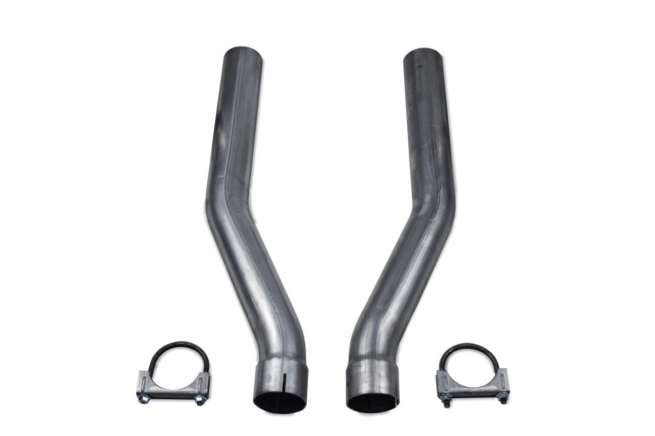 2X 2.5" Stainless Through Bumper Adapters for Dodge