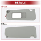 Left Sun Visor for BMW 3 Series E90 E91 (2005–2013) No. 51167252007