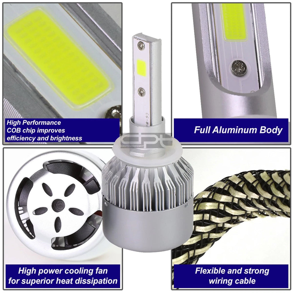 880 LED Headlight Bulbs Kit for (6000K) + Cooling Fan