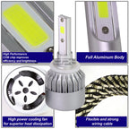 880 LED Headlight Bulbs Kit for (6000K) + Cooling Fan