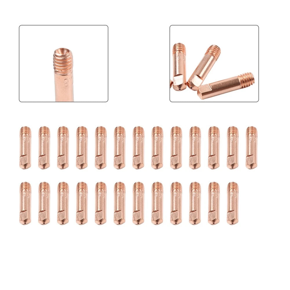 25pcs Contact Tip 11-30/11-35 (.030"/.035") for MIG Guns 100L Mini