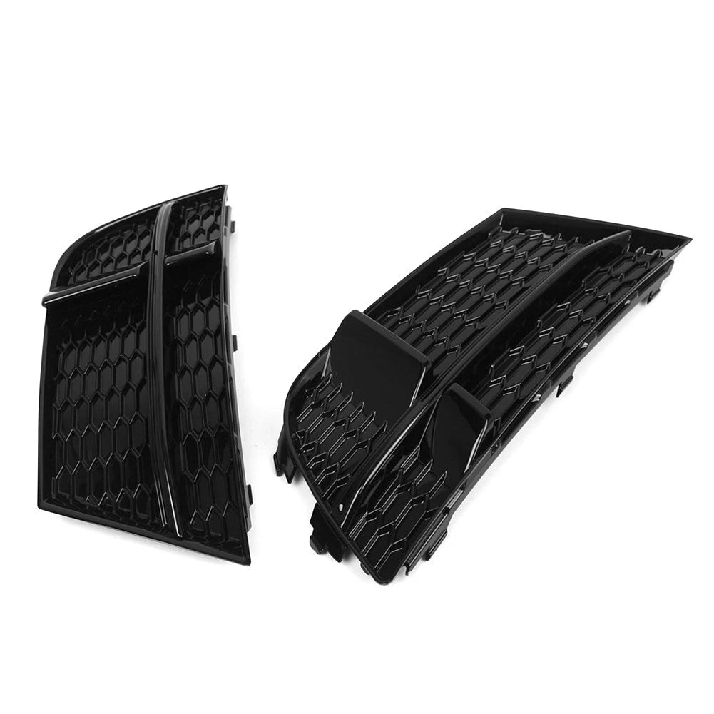 Closed Mesh Honeycomb Front Bumper Fog Light Grille for Audi A3 (2013–2020)