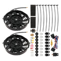7" Fan Assembly Kit for Universal Car (800CFM, 2900RPM) Black