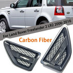 Carbon Style Fender Vent Grill Cover for Land Rover Freelander 2 LR2 (2006–2016)