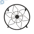 Set of 3 Metal Plant Stands for Flower Pot Heavy Duty Black Round