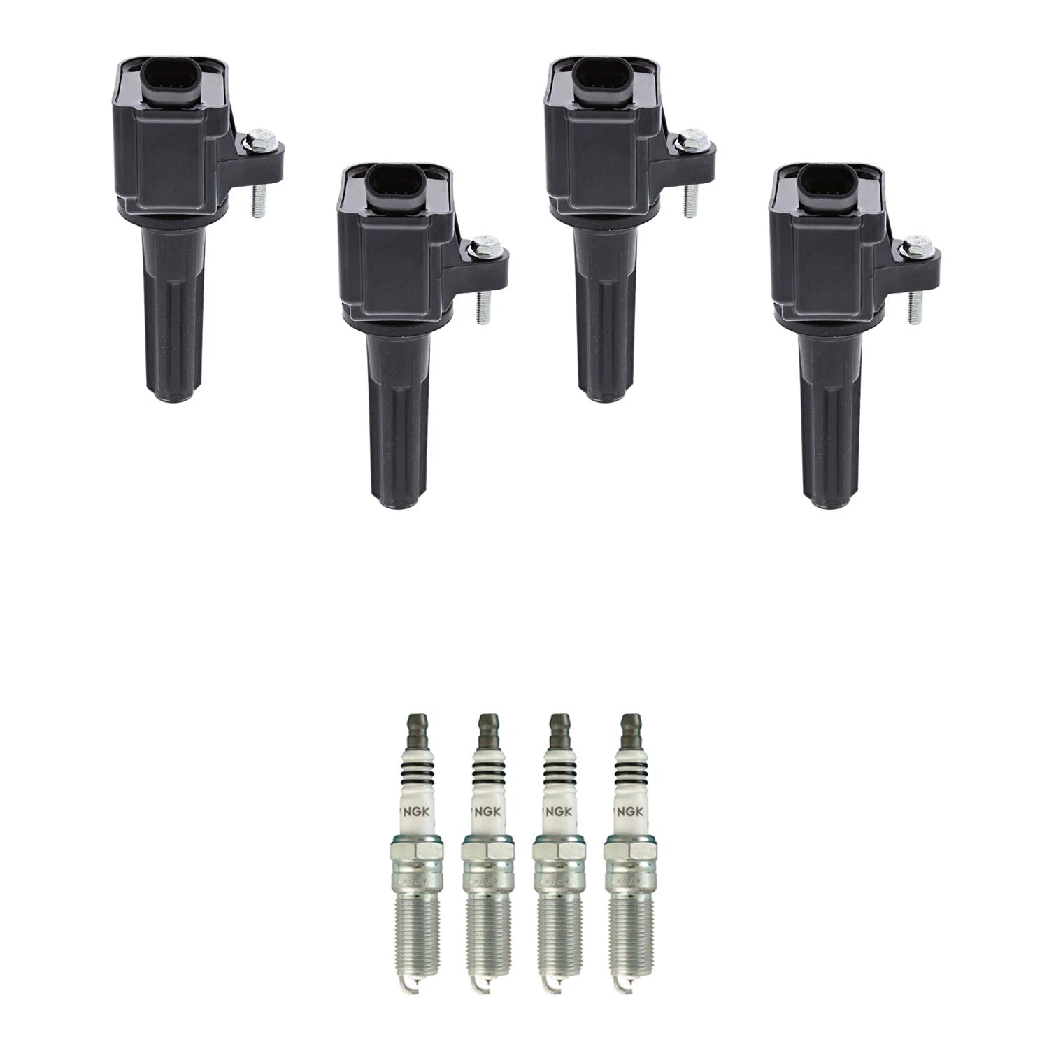 Set of 4 Ignition Coils & NGK Iridium Spark Plugs for Colorado Canyon (2015–2021)