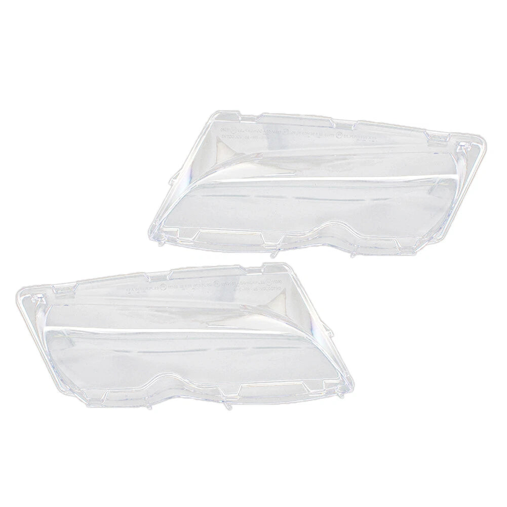2X Transparent Headlight Lens Cover for BMW 3 Series E46 (2002–2005)