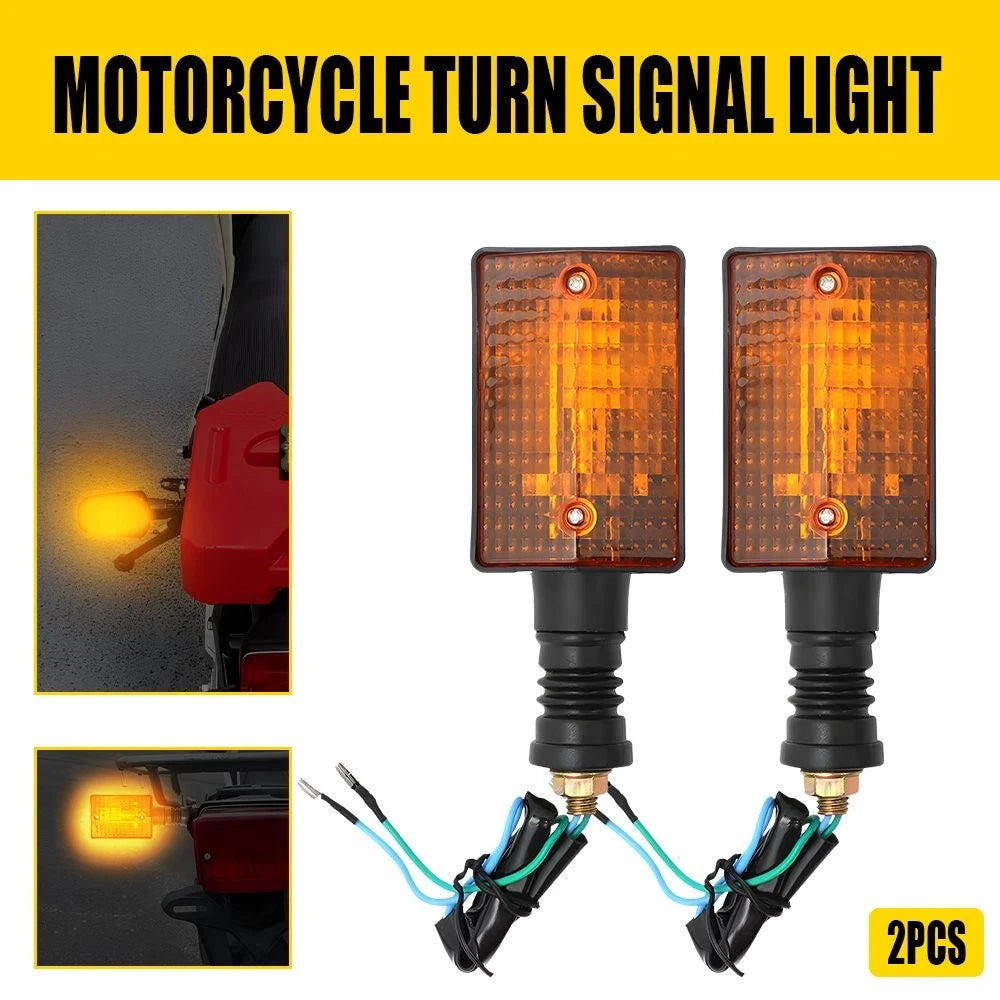 2Pcs Rear Turn Signal Indicators for Yamaha XT250 XT350 XT550 XT600 (1985–1990)
