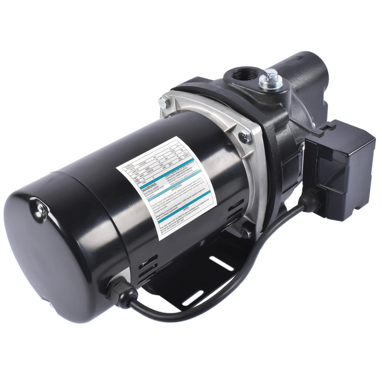 1/2 HP Cast Iron Shallow Jet Well Pump for SWS50 (Up to 375 Gallons)