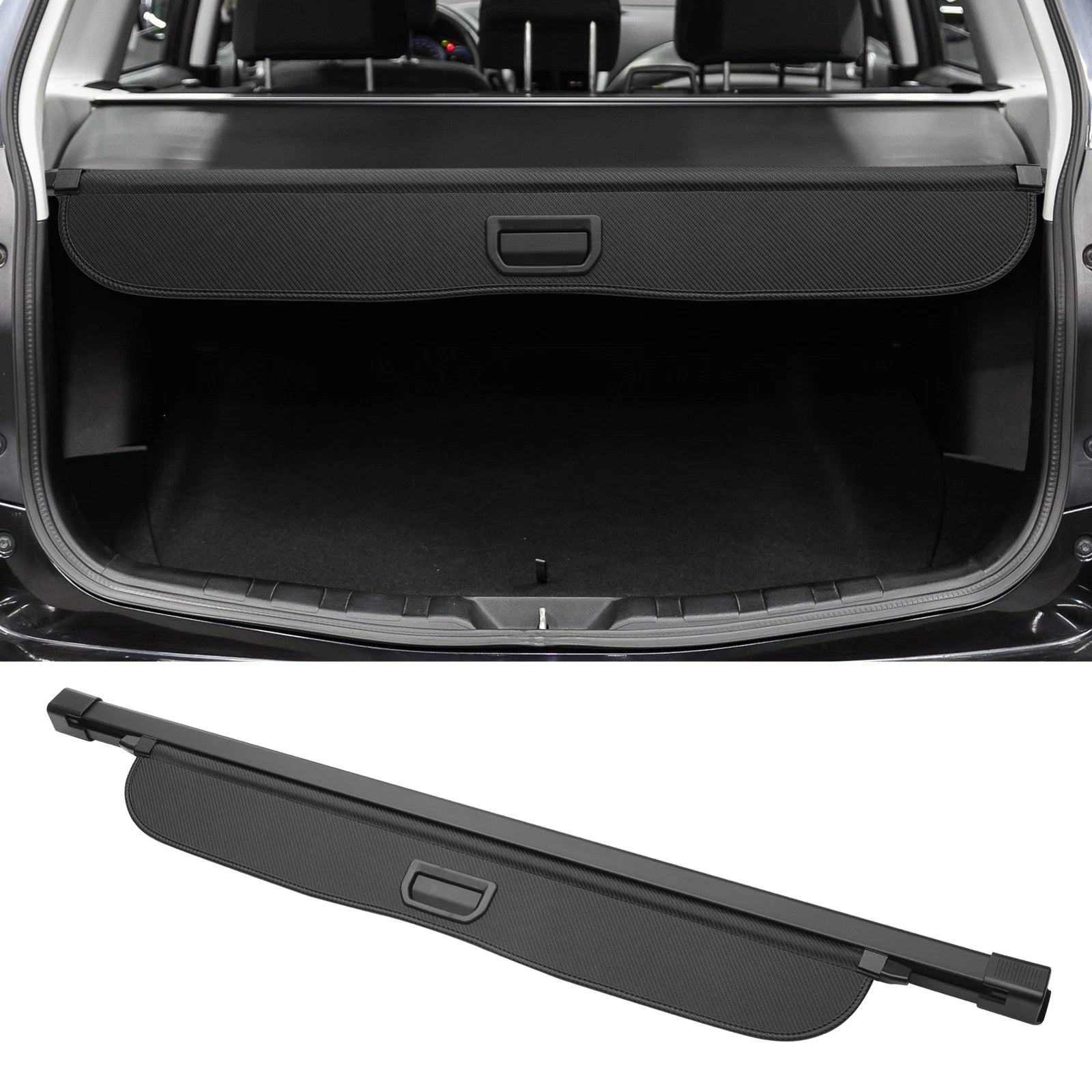 Retractable Cargo Cover for Honda CR-V (2012–2016) Black Carbon Fiber