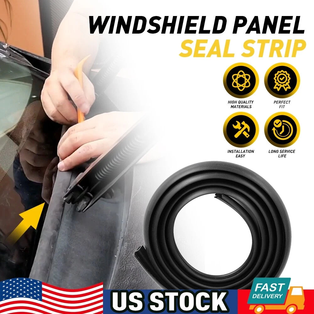 Rubber Seal Strip for Car Front Windshield Hood (1.8M)