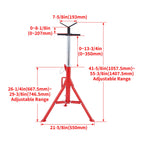 2X Steel V-Head Pipe Stand for Automotive Use (Folding Tripod)