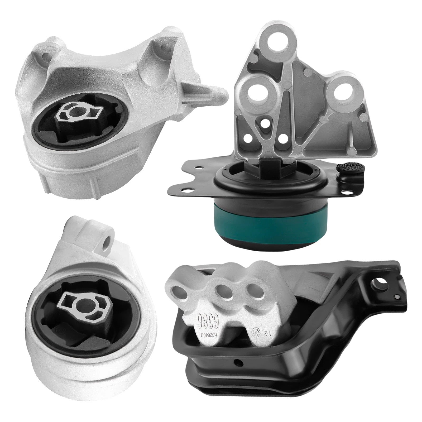 Set of 4 Motor & Trans Mounts for Chevy Equinox (2010–2017) & GMC Terrain (2010–2016) 2.4L