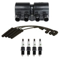 Ignition Wires Coil & 4 Spark Plugs Kit for Chevrolet Aveo5 (2004–2011)