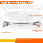 Steel Front Bumper Impact Bar for GMC Sierra 1500 Limited (2022–2026) Polished Chrome