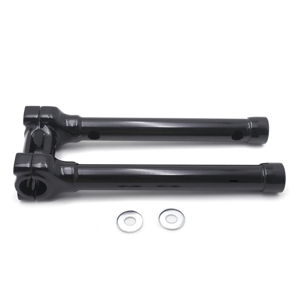 CNC Black 12" Riser Handlebar Top Clamp for Harley Touring Dyna