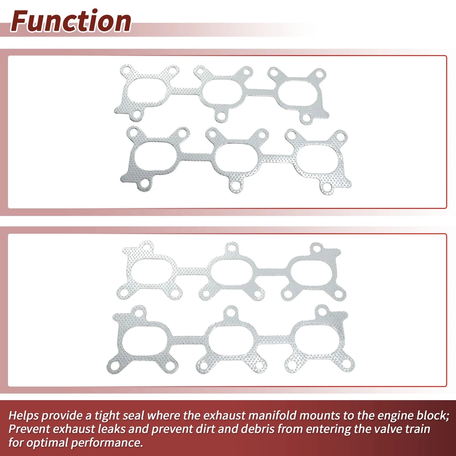 Exhaust Manifold Header Gasket for Chevrolet Tracker (2000–2002) No. 1414077E00