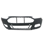 Front Bumper Cover & Grille Combo for Ford Fusion (2013-2016) Black Chrome