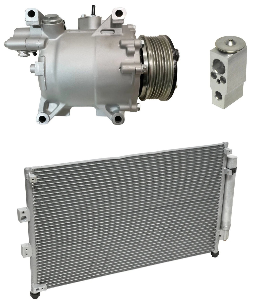 AC Compressor Kit With Condenser for Honda Civic Sedan 2.0L (2010–2015)
