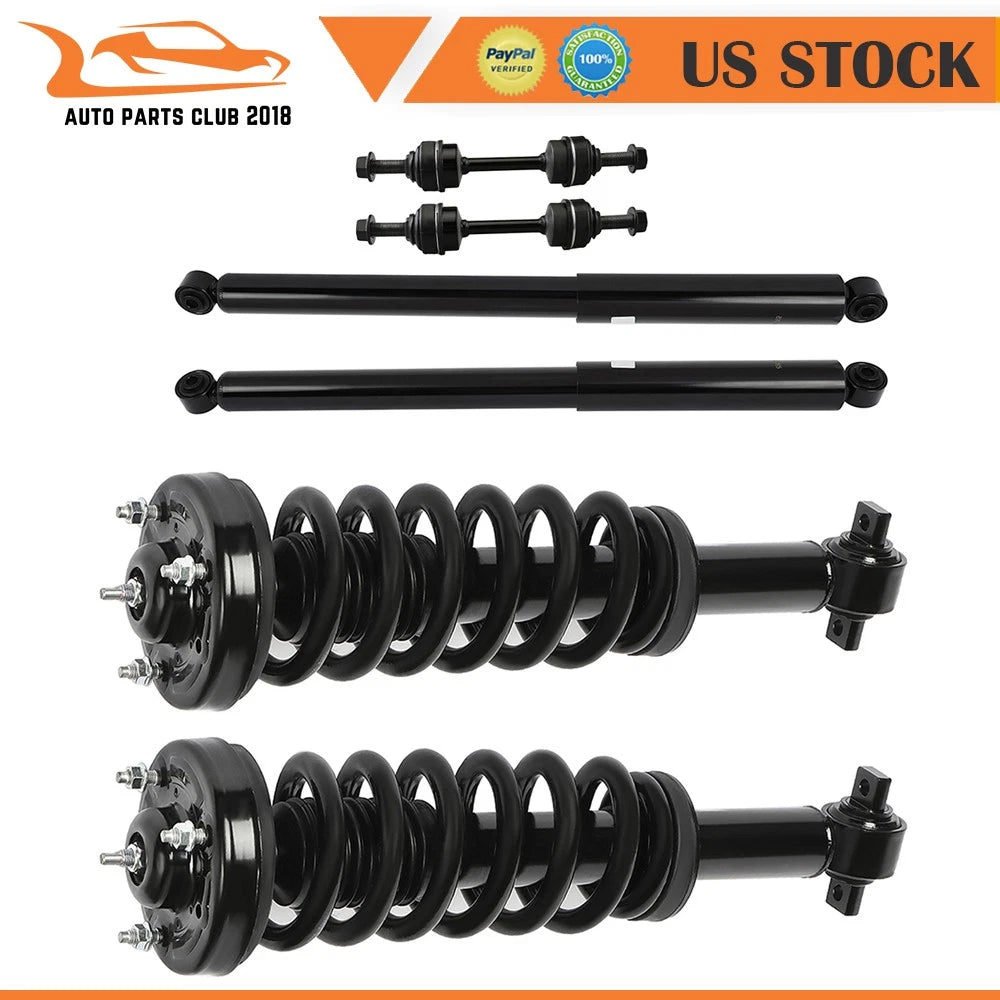 Front Strut Rear Shocks Kit for Ford F-150 4WD (2014) - Coil Springs, Sway Bars