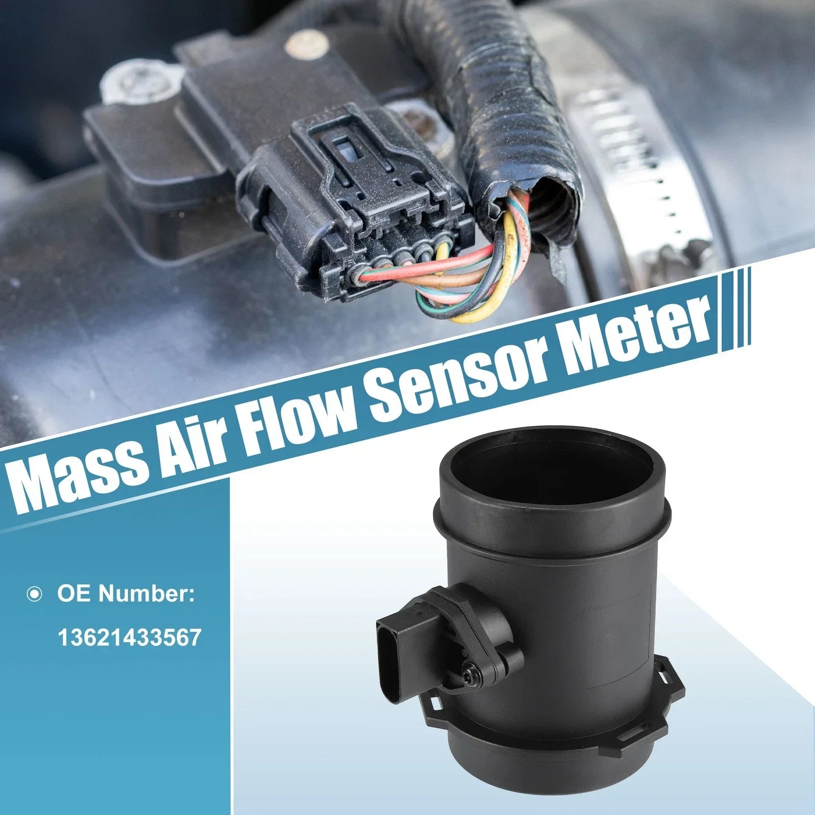 Mass Air Flow Sensor Meter for BMW 540i Base (1999 - 2003)