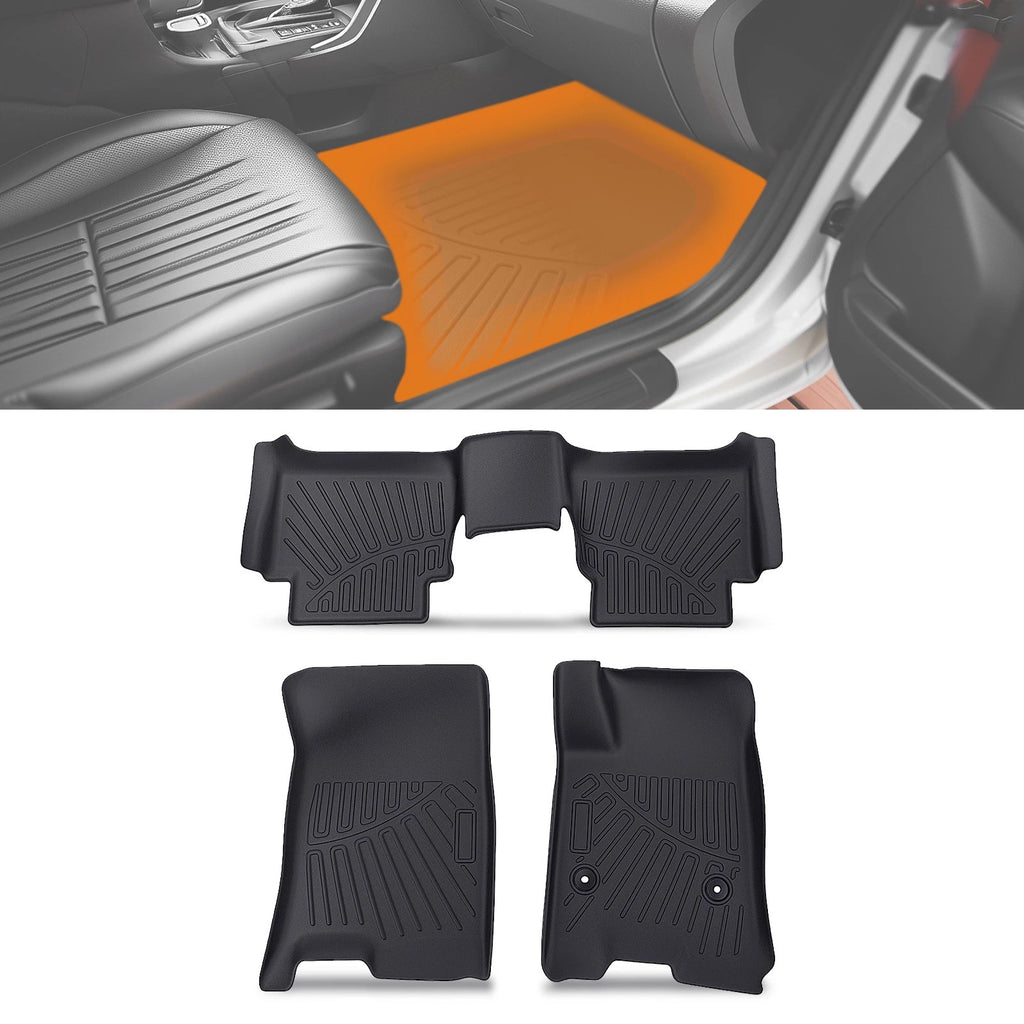 Set of 3 Front & Rear Carpet Floor Mats for Chevy Colorado (2023–2025)