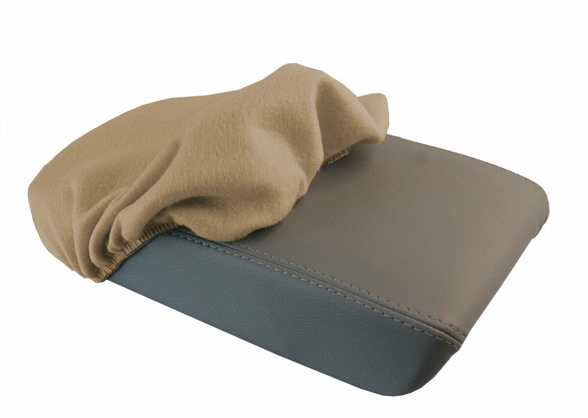 Fleece Console Lid Armrest Cover for Acura TSX (2009–2014) Beige