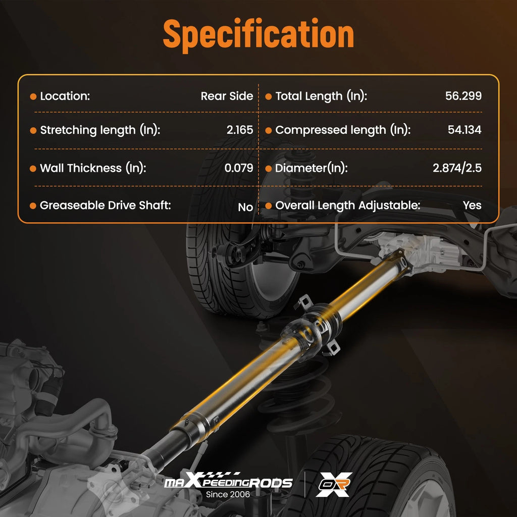Rear Propshaft Driveshaft Assembly for Jeep Grand Cherokee (2012–2018)