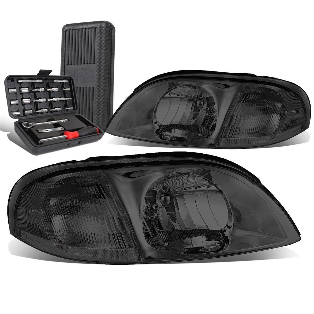 Smoked Clear Turn Signal Headlight Lamps for Ford Windstar (1999–2003)