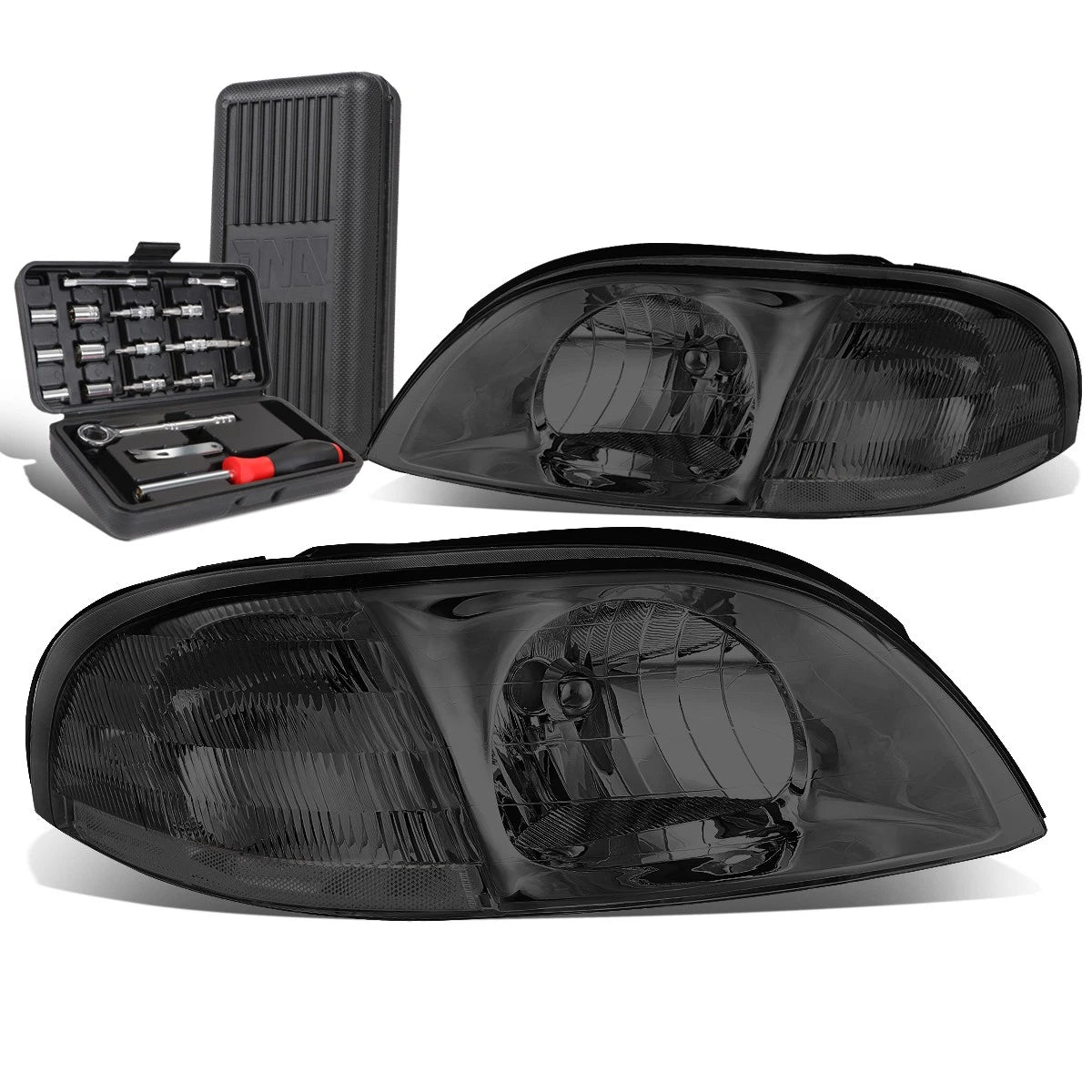 Smoked Clear Turn Signal Headlight Lamps for Ford Windstar (1999–2003)