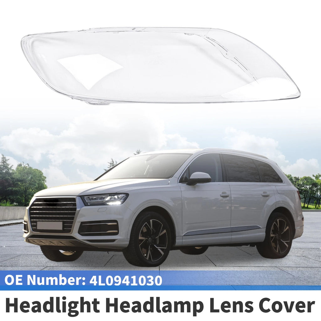 1 Pc Headlight Lens Cover for Audi Q7 (2006–2015) No. 4L0941030 Clear