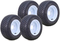 Set of 4 LIBRA 205/50-10 4-Ply Golf Cart Tire Rims 5 Lugs 4.5" White - 14002