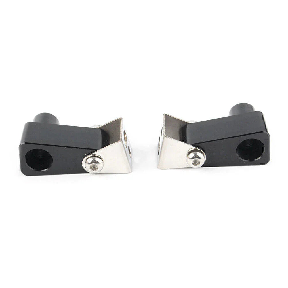 Fog Light Bracket for Motorcycle - Metal Alloy Black