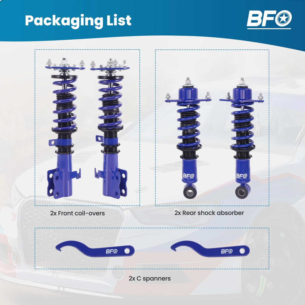 Coilovers Lowering Springs Kit for Toyota Corolla (2003-2008)