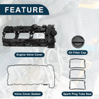 Front Engine Valve Cover with Gasket No. 11127570292 for BMW 135is (2013)