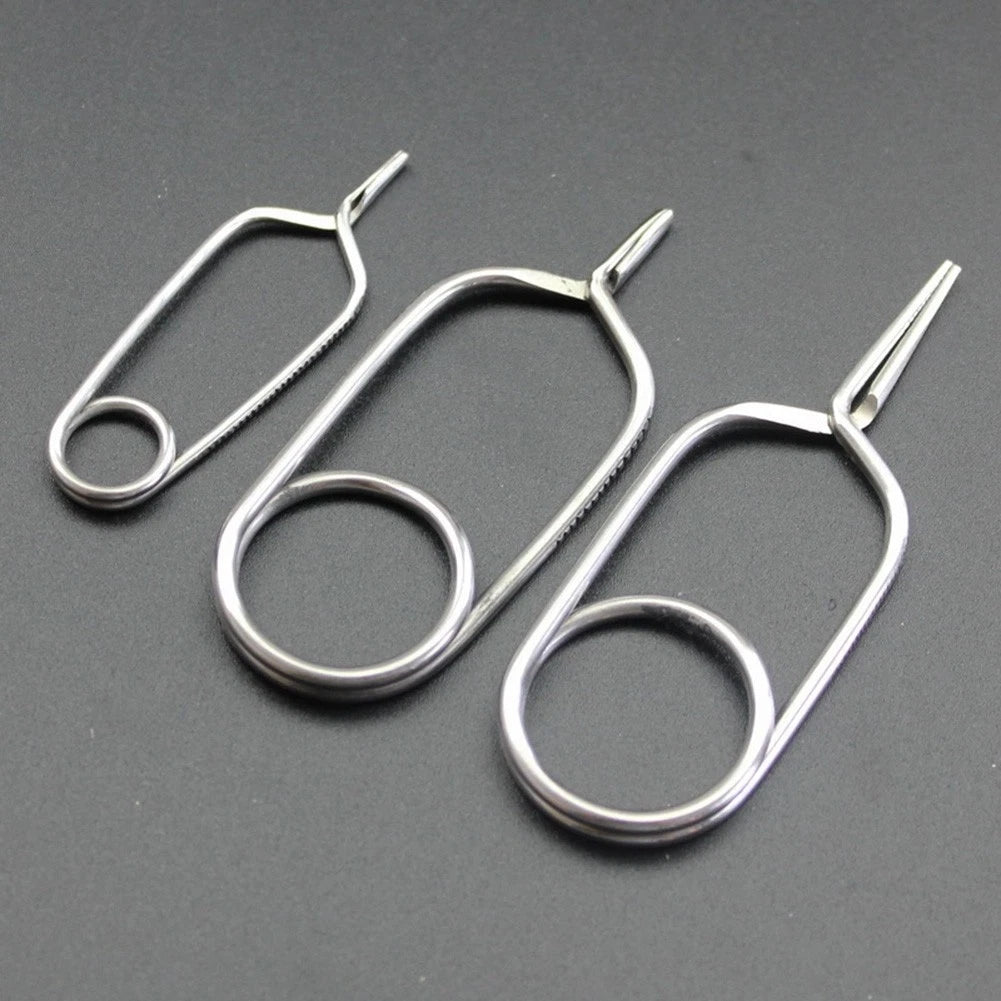 Stainless Steel Hackle Pliers for Fly Tying (Universal)