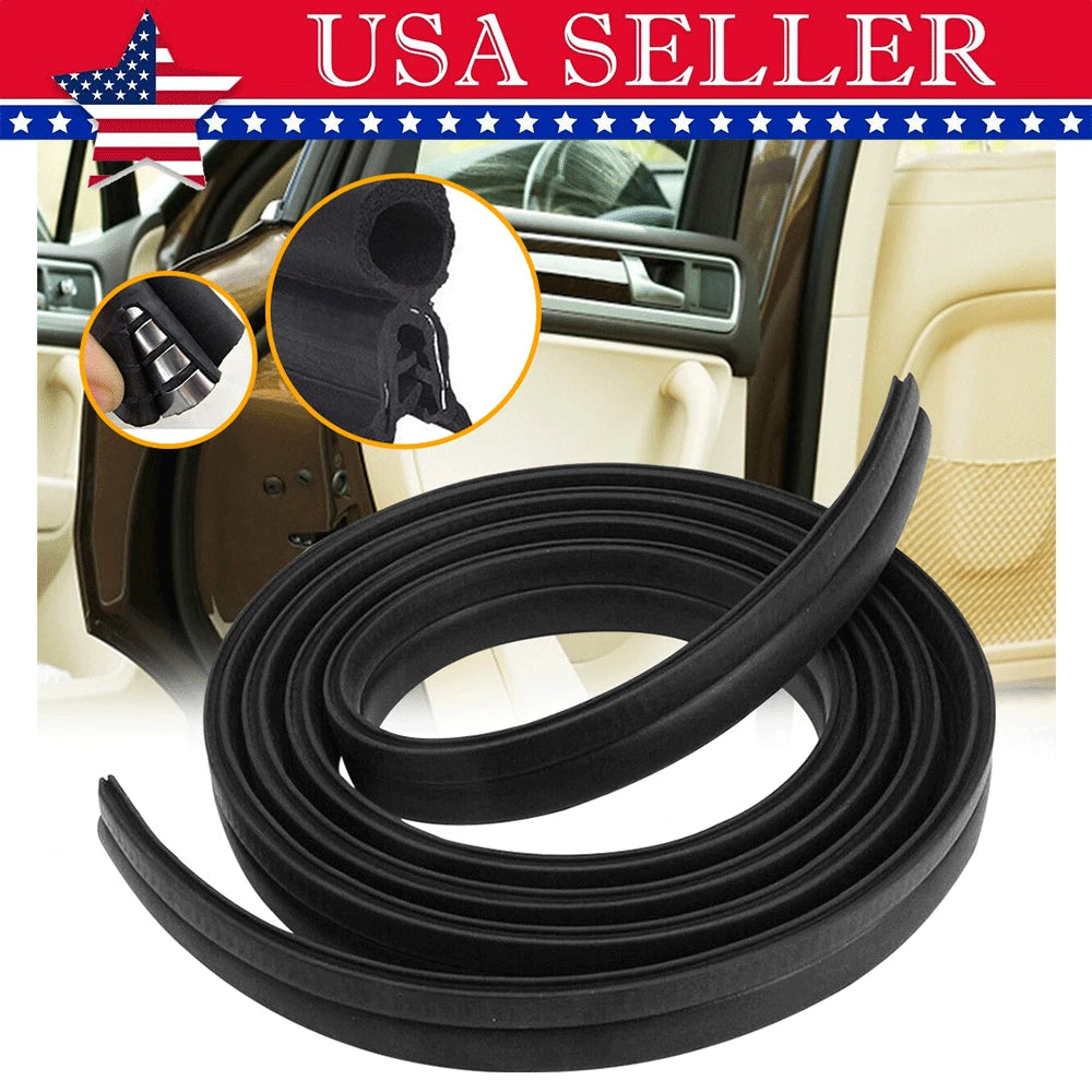 10ft U Shape Rubber Door Guard Edge Molding Trim for Universal Vehicles