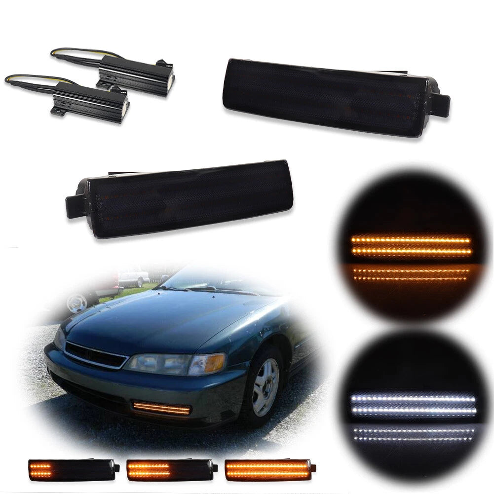 2X Smoke Sequential Switchback LED Signal Lights for Honda Prelude (97–01)